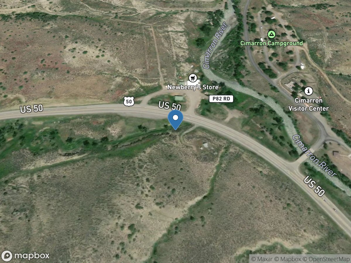 Cimarron Creek at Mouth, at Cimarron, CO location