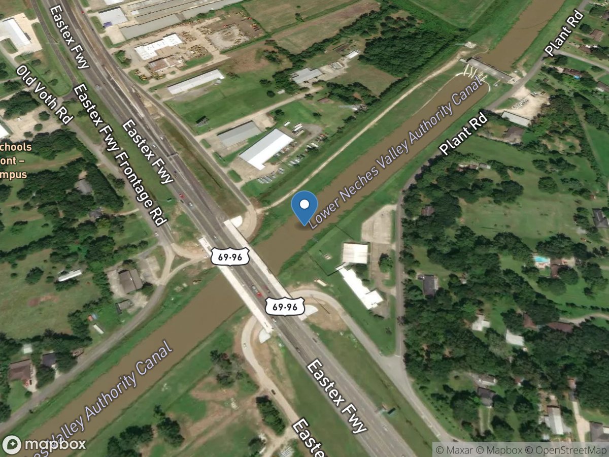LNVA Canal at Beaumont, TX location