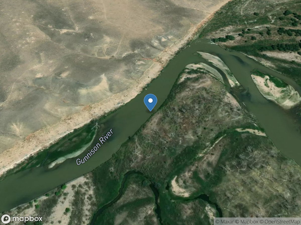 Gunnison River above Roubideau Creek near Delta, CO location