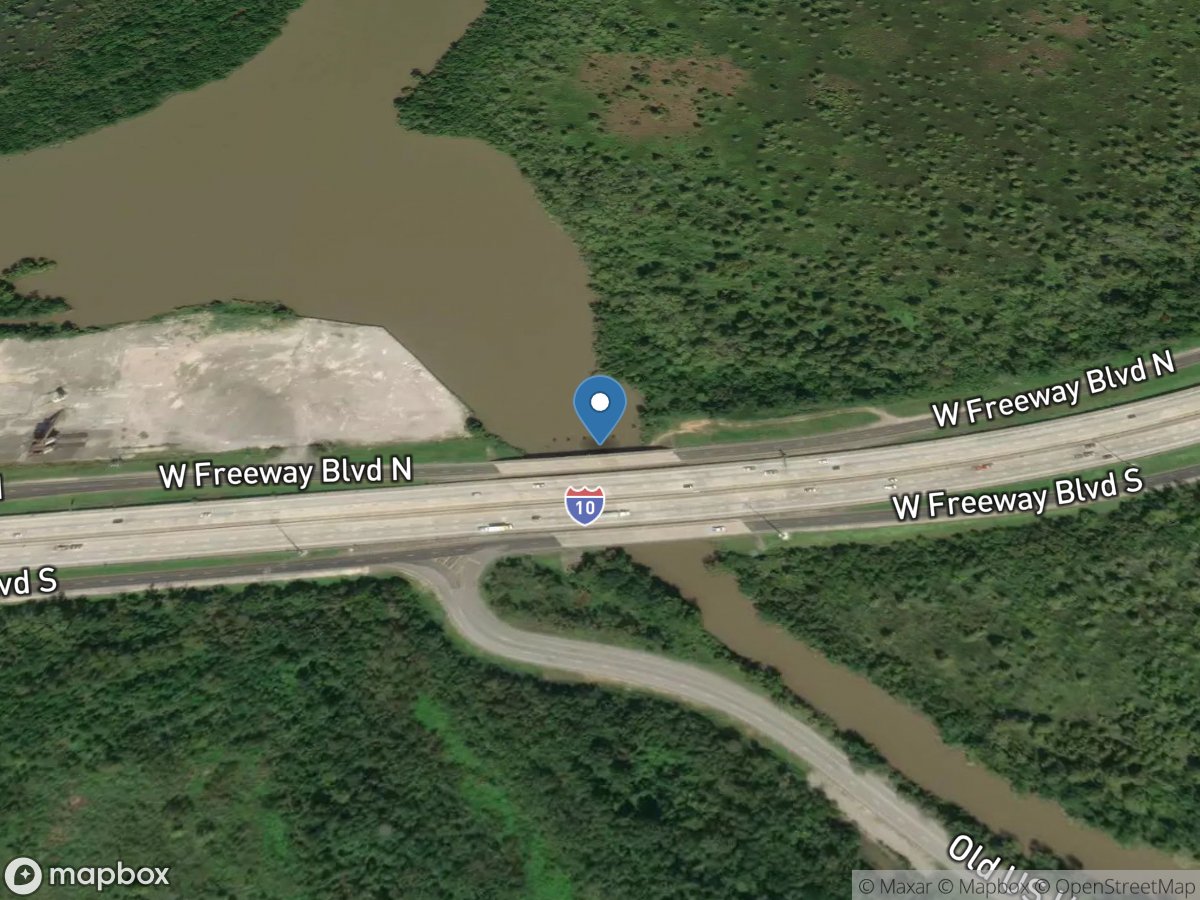 Bairds Bayou at I-10 near Beaumont, TX location