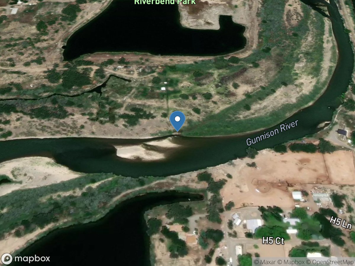 Gunnison River above Confluence Park near Delta, CO location