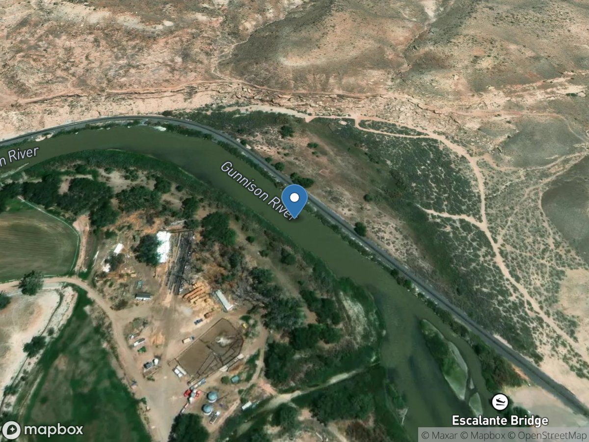 Gunnison River below Escalante Creek near Delta, CO location