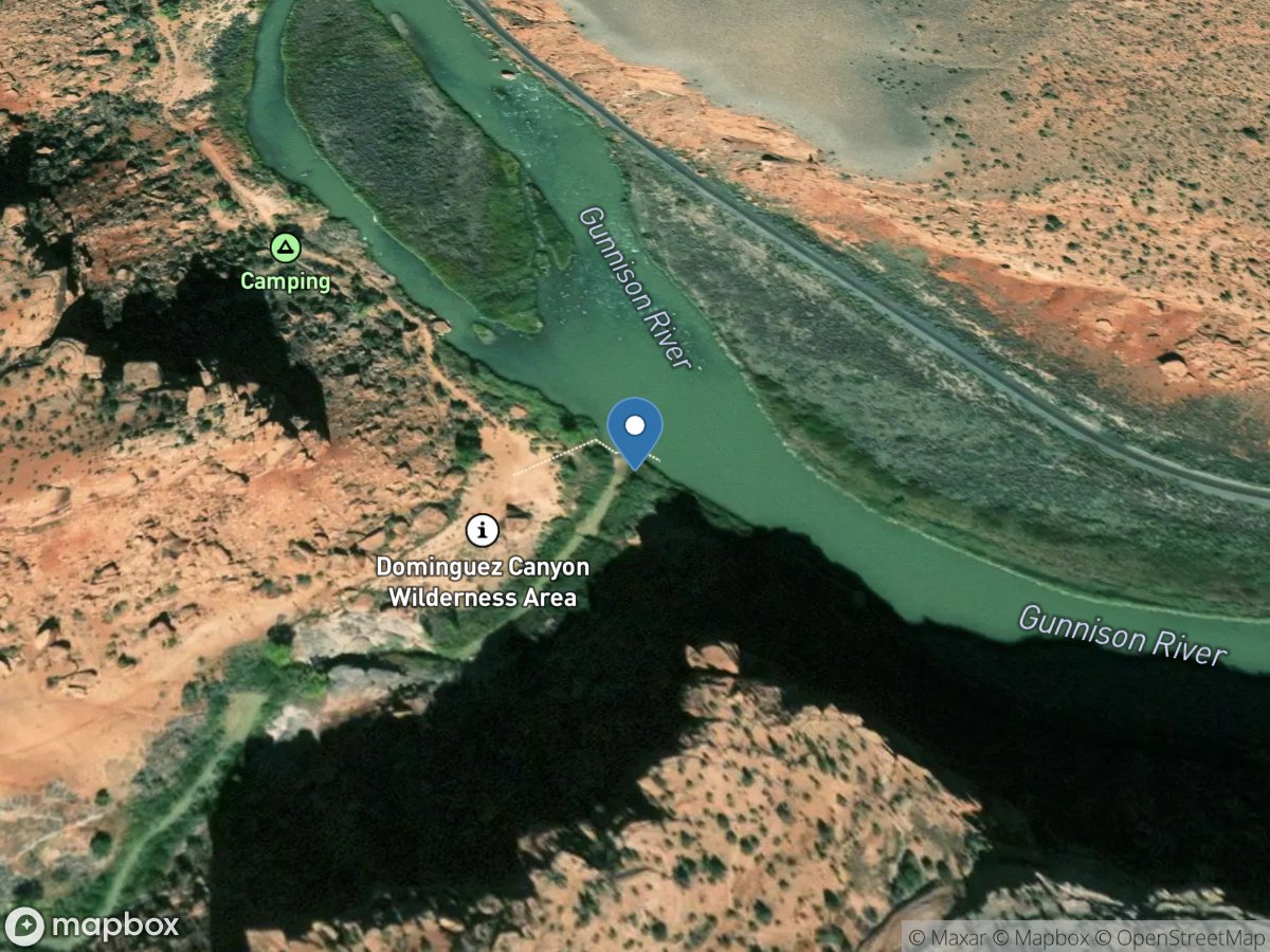 Gunnison River near Dominguez Canyon near Bridgeport, CO location