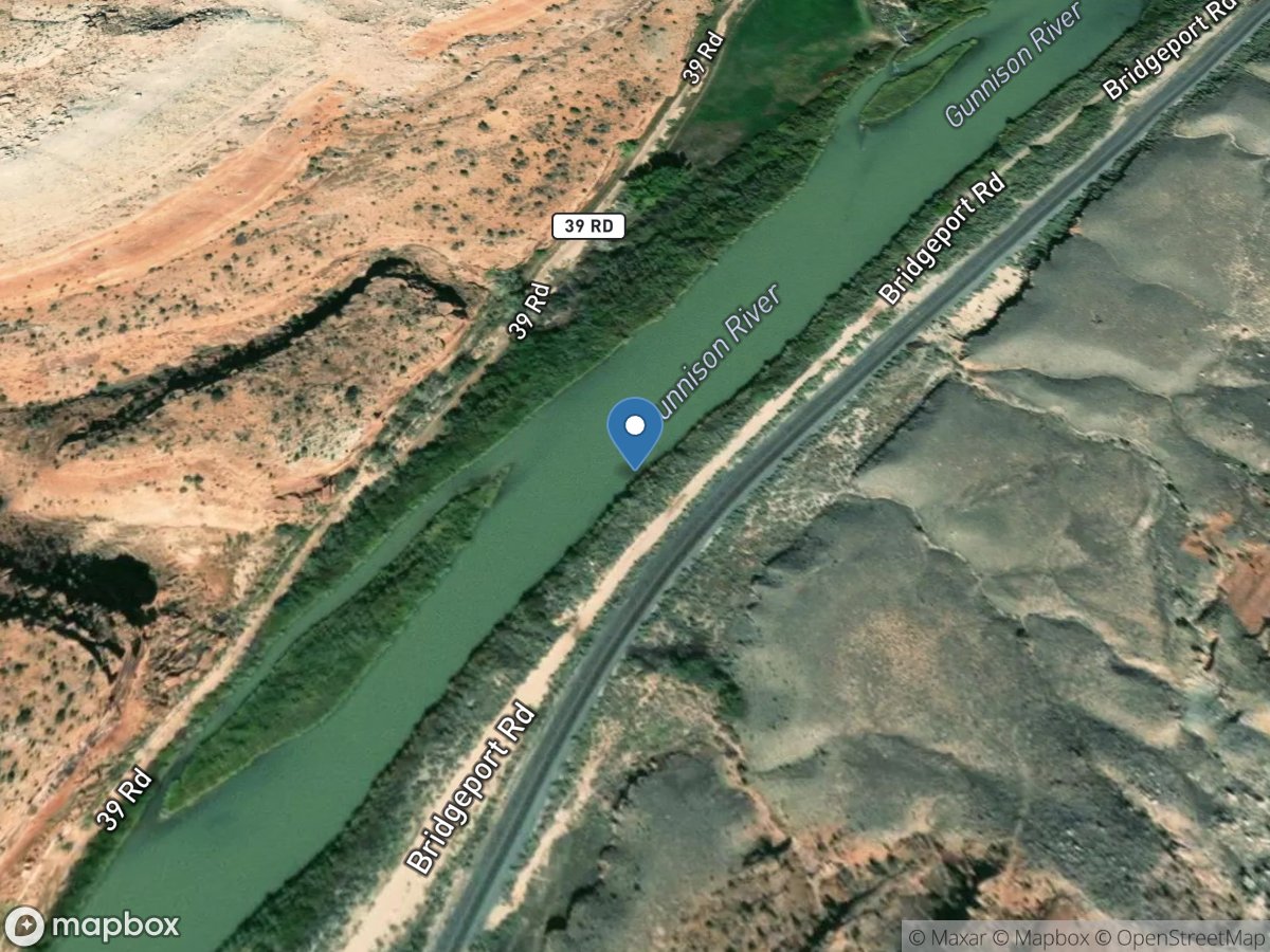 Gunnison River below Bridgeport Bridges near Bridgeport, CO location