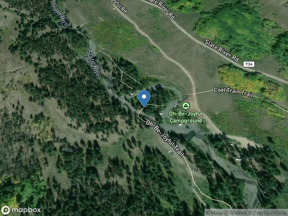 Slate River above O-B-J Creek near Crested Butte, CO location