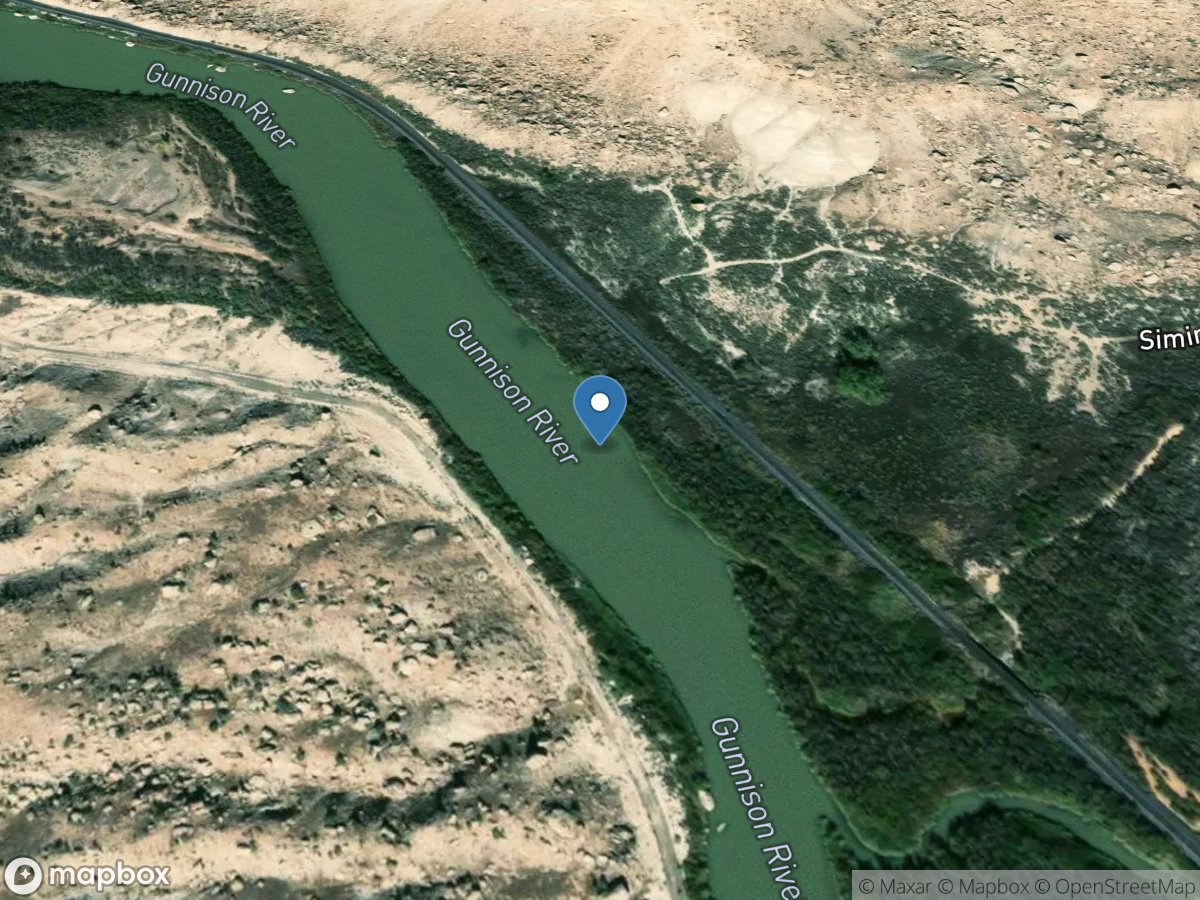 Gunnison River below Kannah Creek near Whitewater, CO location