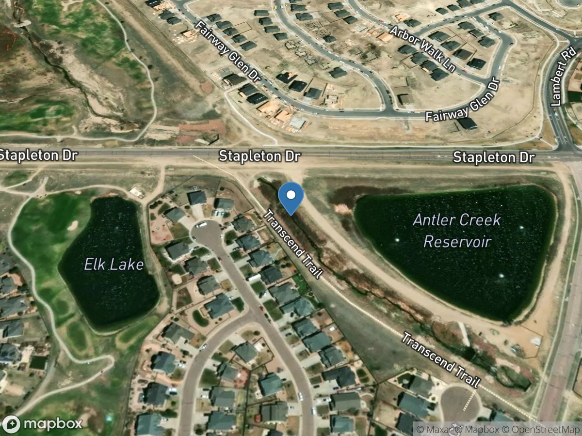 Antler Creek below Stapleton Drive near Falcon, CO location