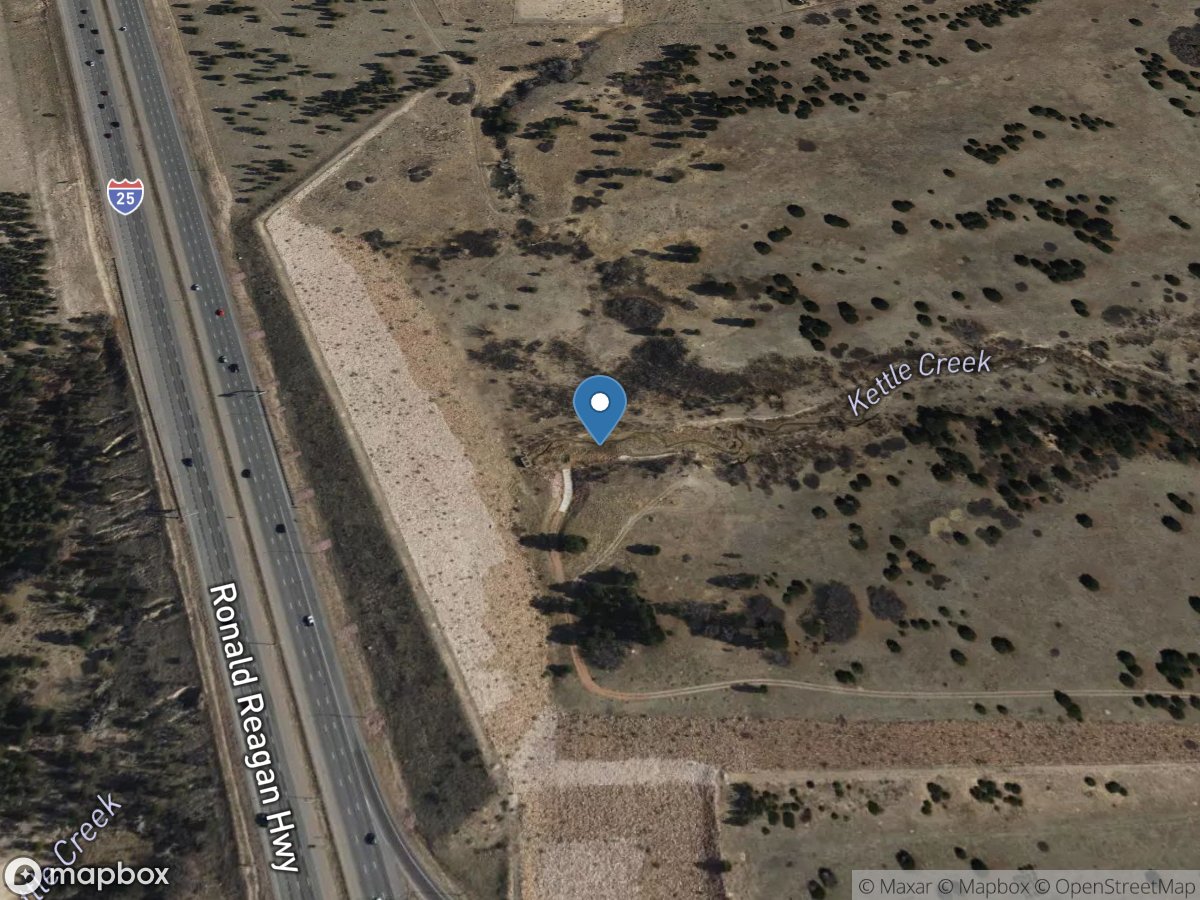 Kettle Creek Dry DAM near USAF Academy, above CO Spgs, CO location