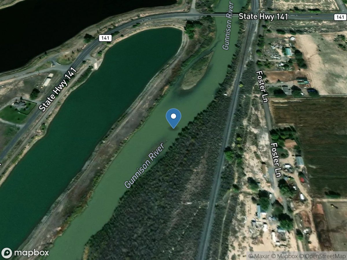 Gunnison River below Whitewater Creek near Whitewater, CO location