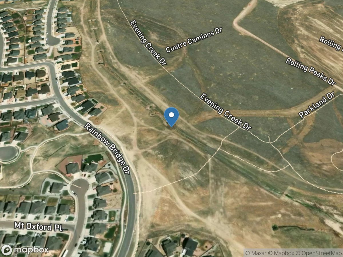 Unnamed Creek near Rainbow Bridge Drive near Falcon, CO location