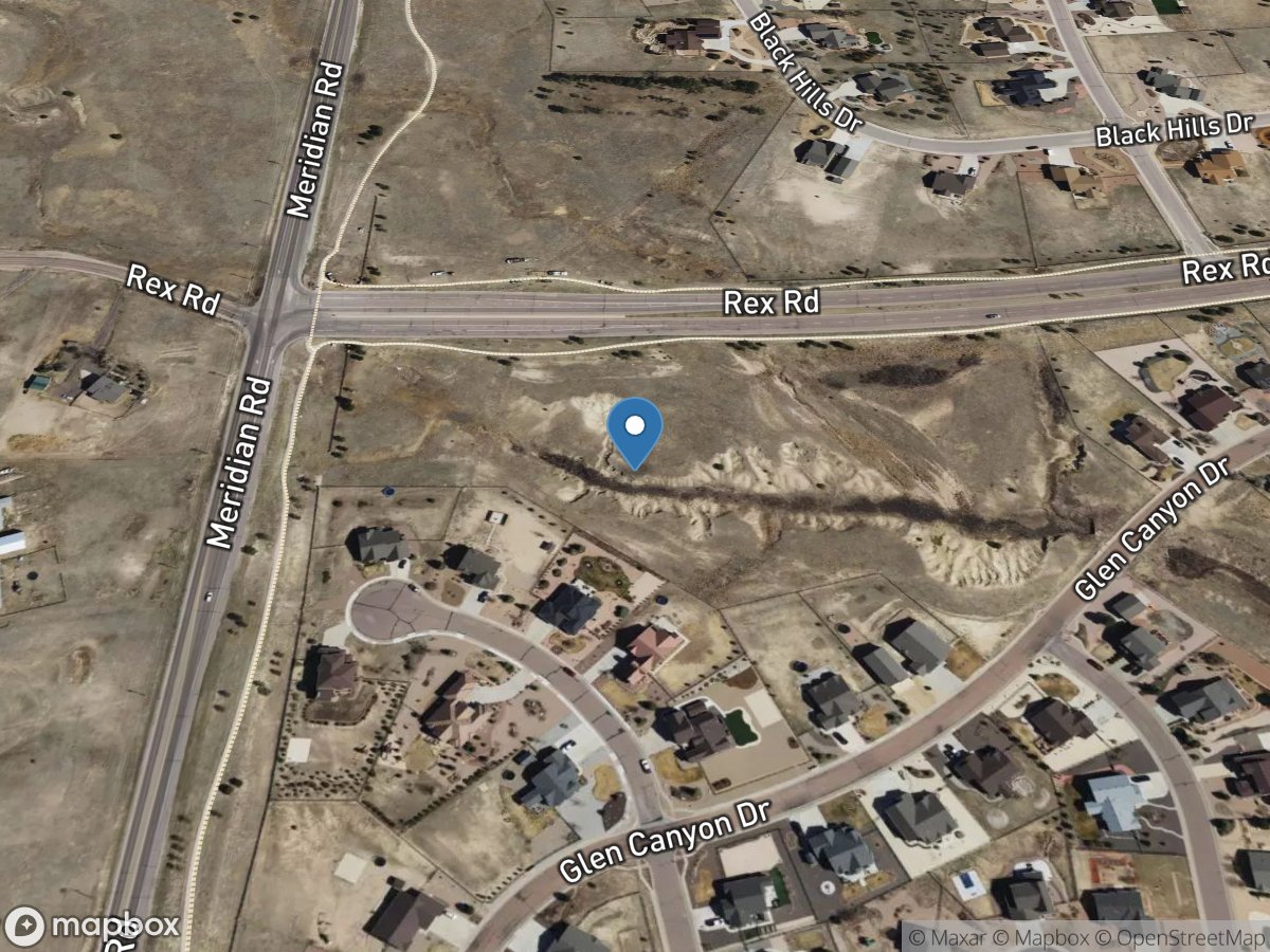 East Fork Antler Creek near Rex Road near Falcon, CO location