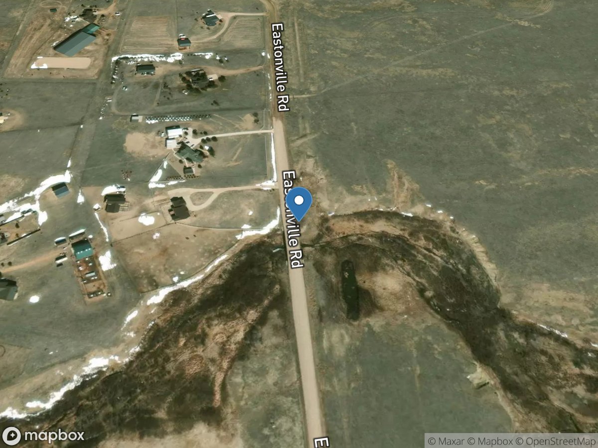 Black Squirrel Creek near Eastonville, CO location