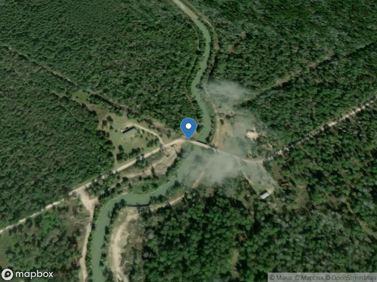 E Fork Double Bayou at Carrington Road near Anahuac, TX location