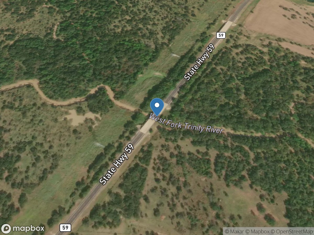 W Fork Trinity Rv near Jacksboro, TX location