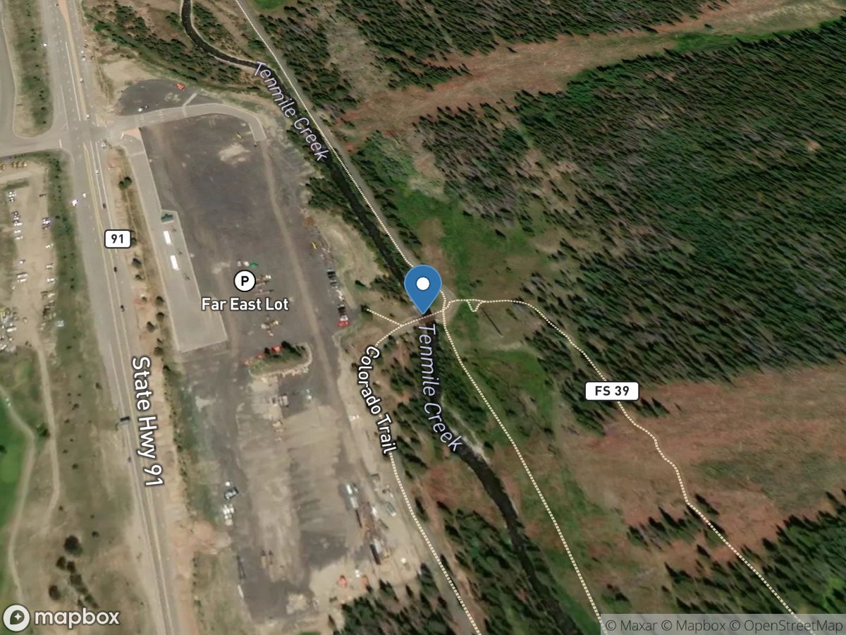 Tenmile Creek at Cont. Divide Trail near Copper Mnt location