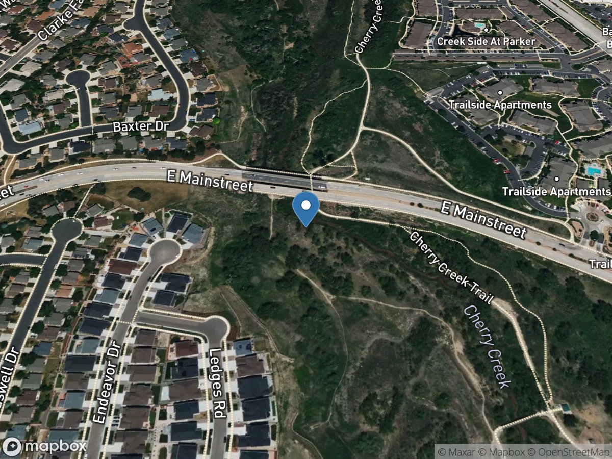 Cherry Creek near Parker, CO location