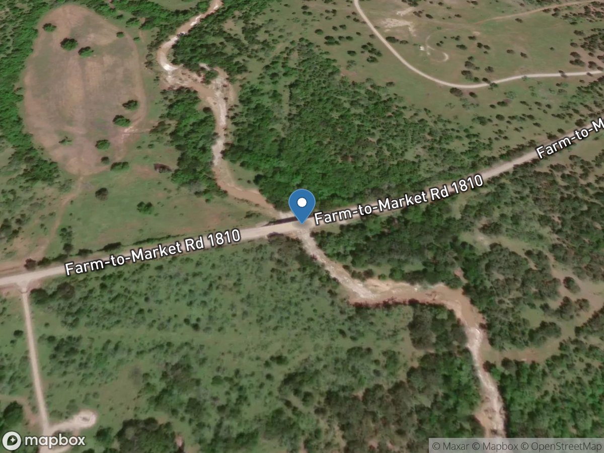 Big Creek near Chico, TX location