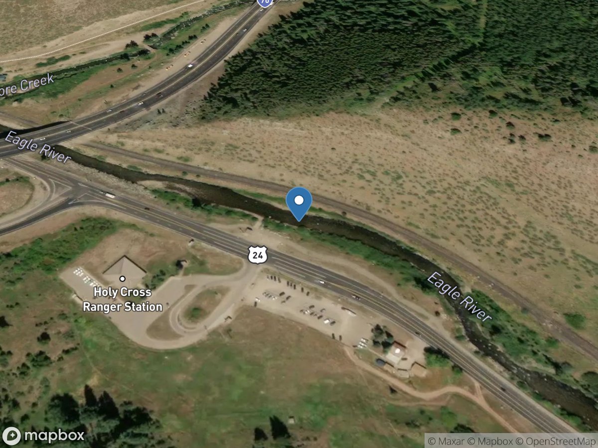 Eagle River above Gore Creek Nr. Minturn, CO location