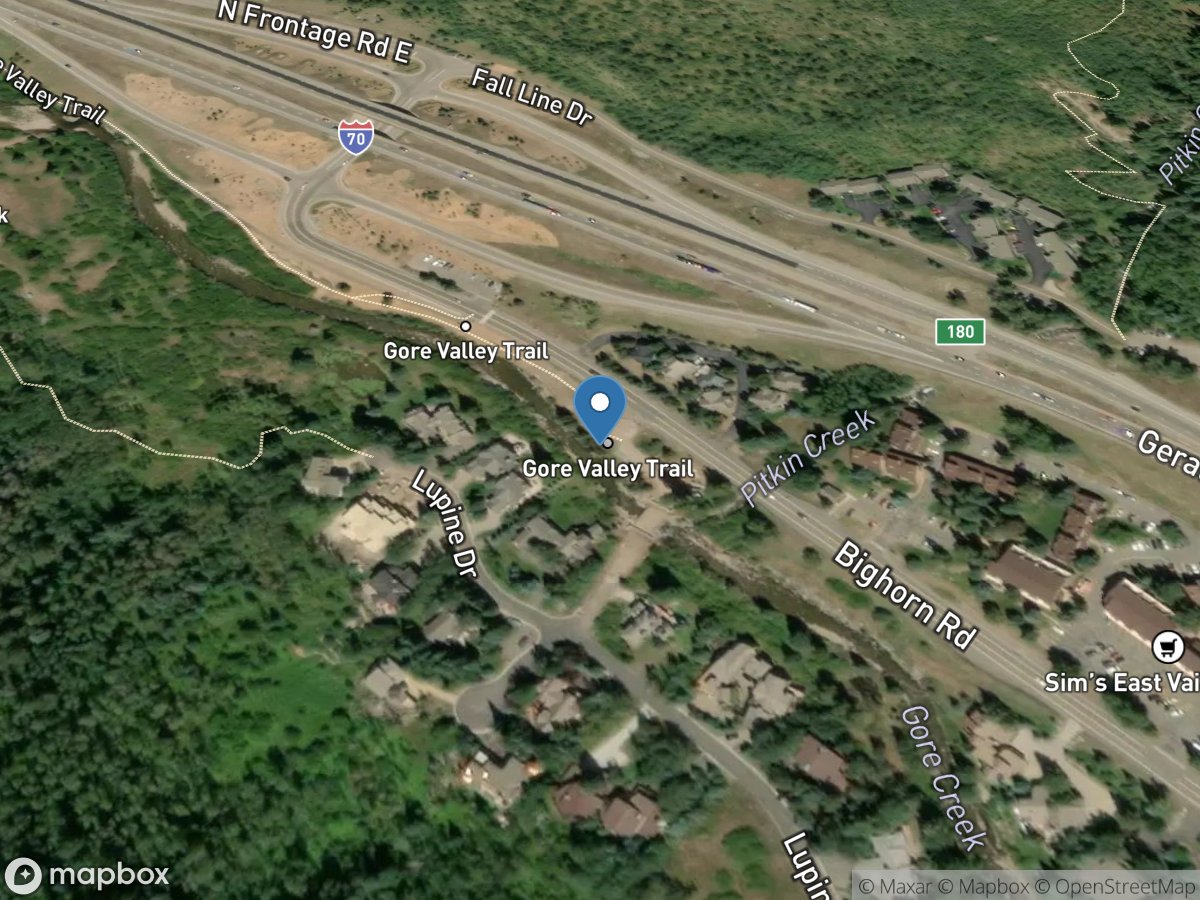 Gore Creek below Pitkin Creek (gc3) near Vail, CO location