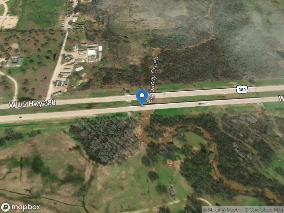 Big Sandy Creek near Bridgeport, TX location