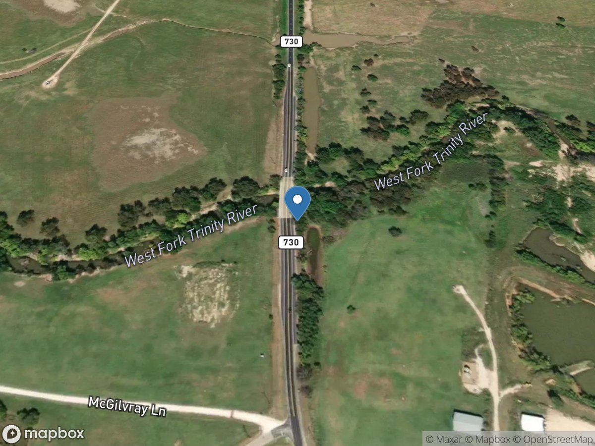 W Fork Trinity Rv near Boyd, TX location