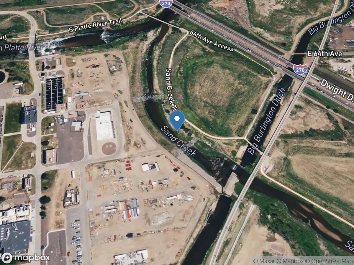 Sand Creek at Mouth near Commerce City,CO location