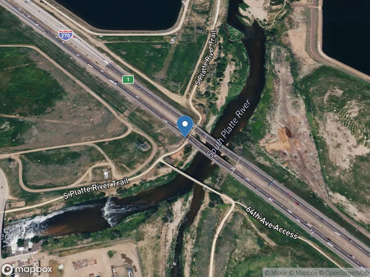 South Platte River at I-270 Commerce City, CO location