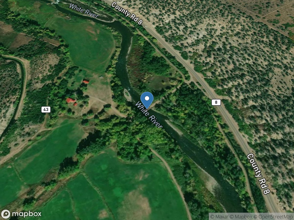 White River above Highland Ditch Head near Meeker, CO location