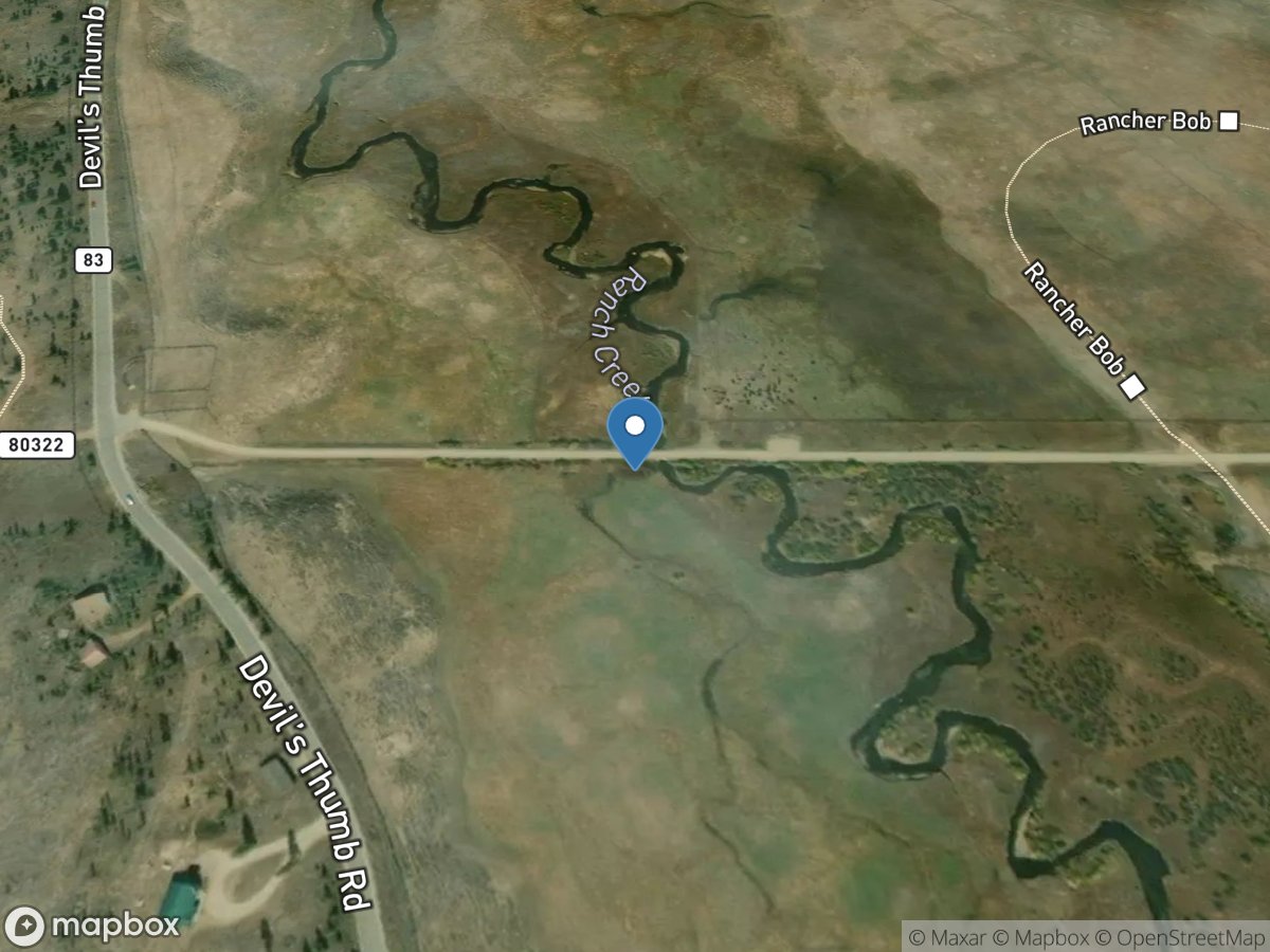 Ranch Creek below Cabin Creek near Tabernash, CO location