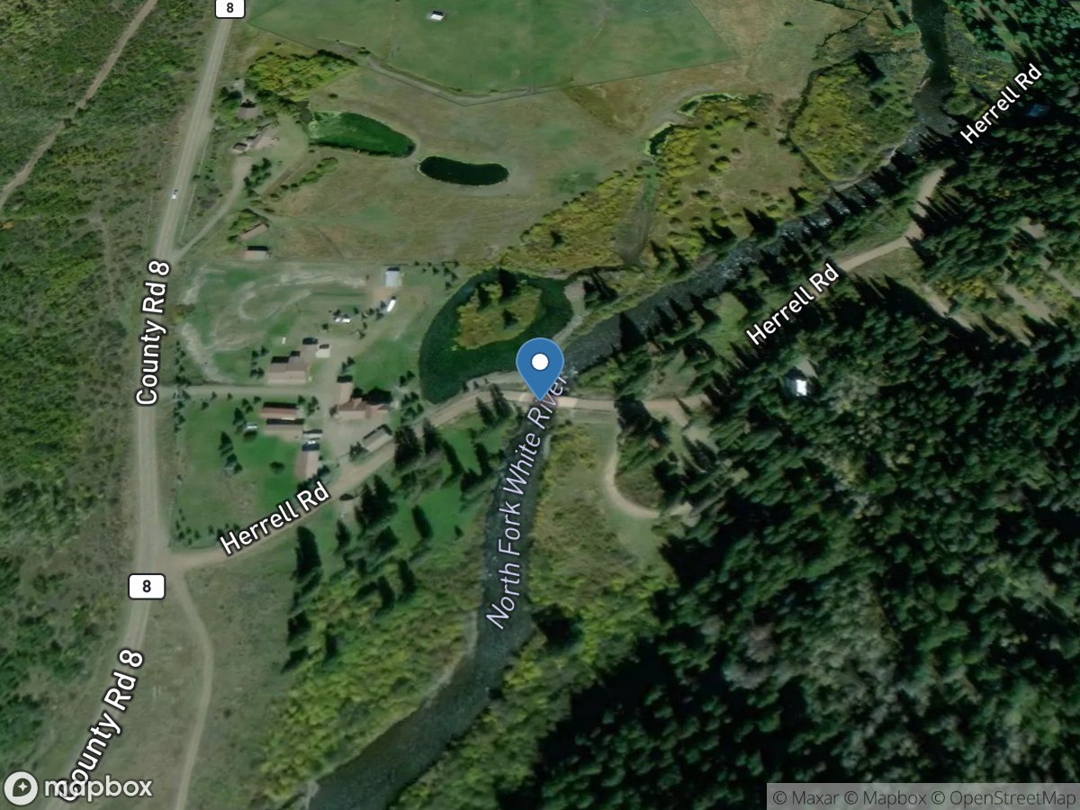 N Fork WHITE River At RIO BLANCO CTY Road 14 Near MEEKER, CO location