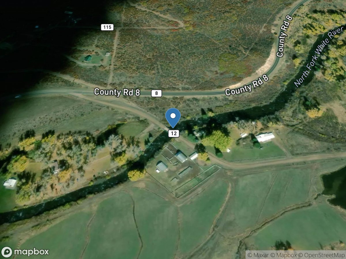 North Fork White River above Fawn Creek near Buford,CO location