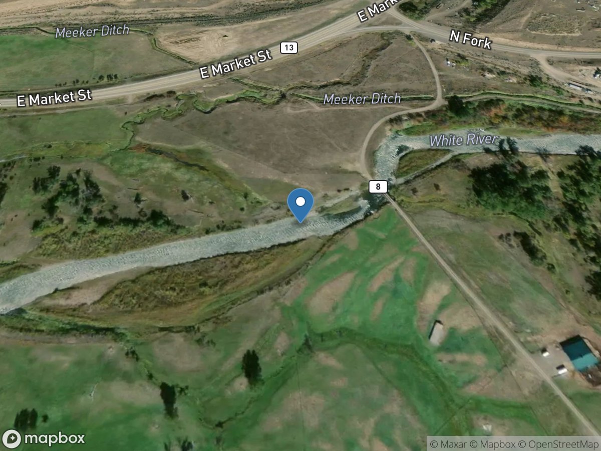 White River above Curtis Creek near Meeker, CO location