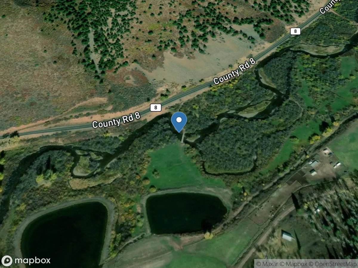 North Fork White River below Lost Creek, CO location