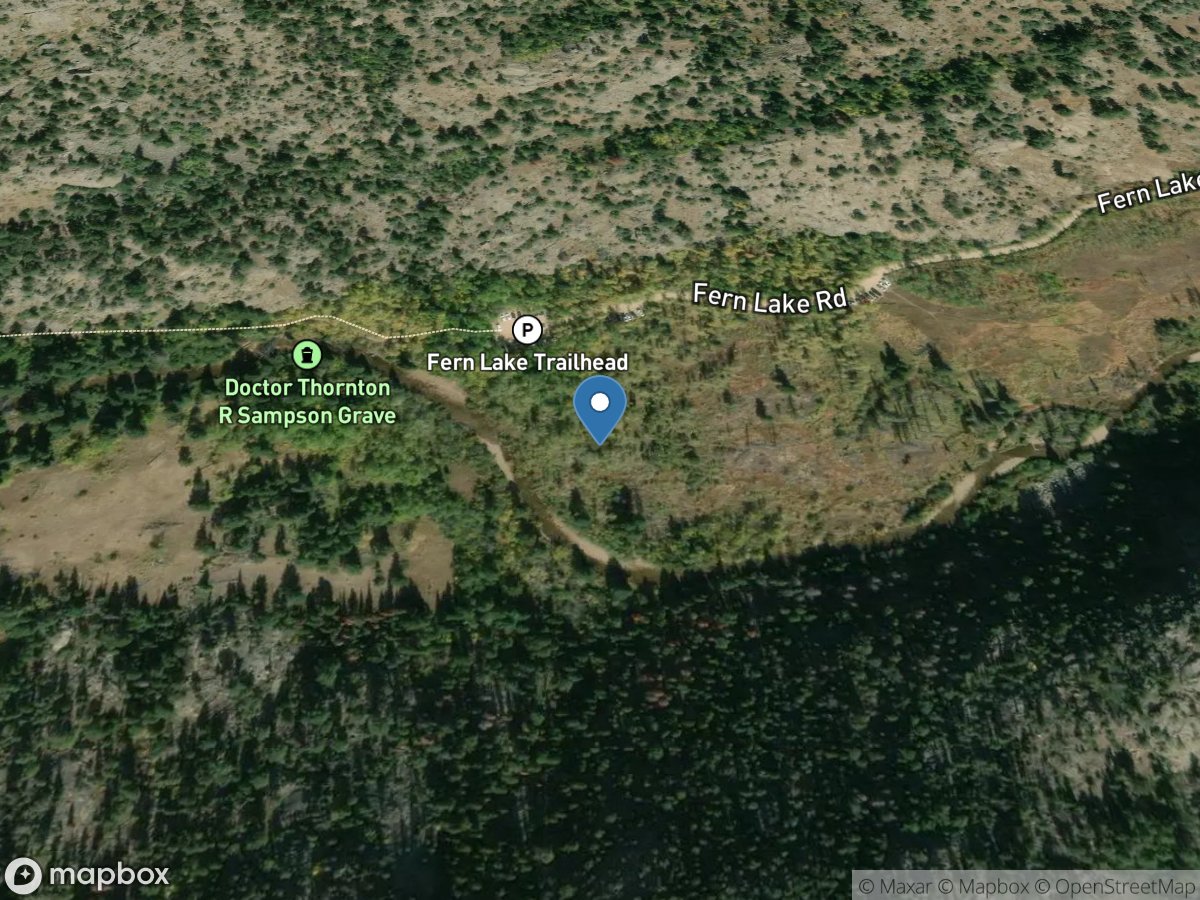 Big Thompson at Fern Crk Trailhead IN Rmnp location