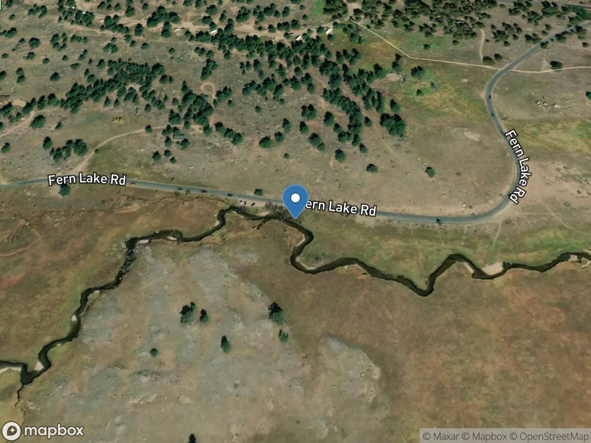 Big Thompson IN Moraine Park near Estes Park, CO location