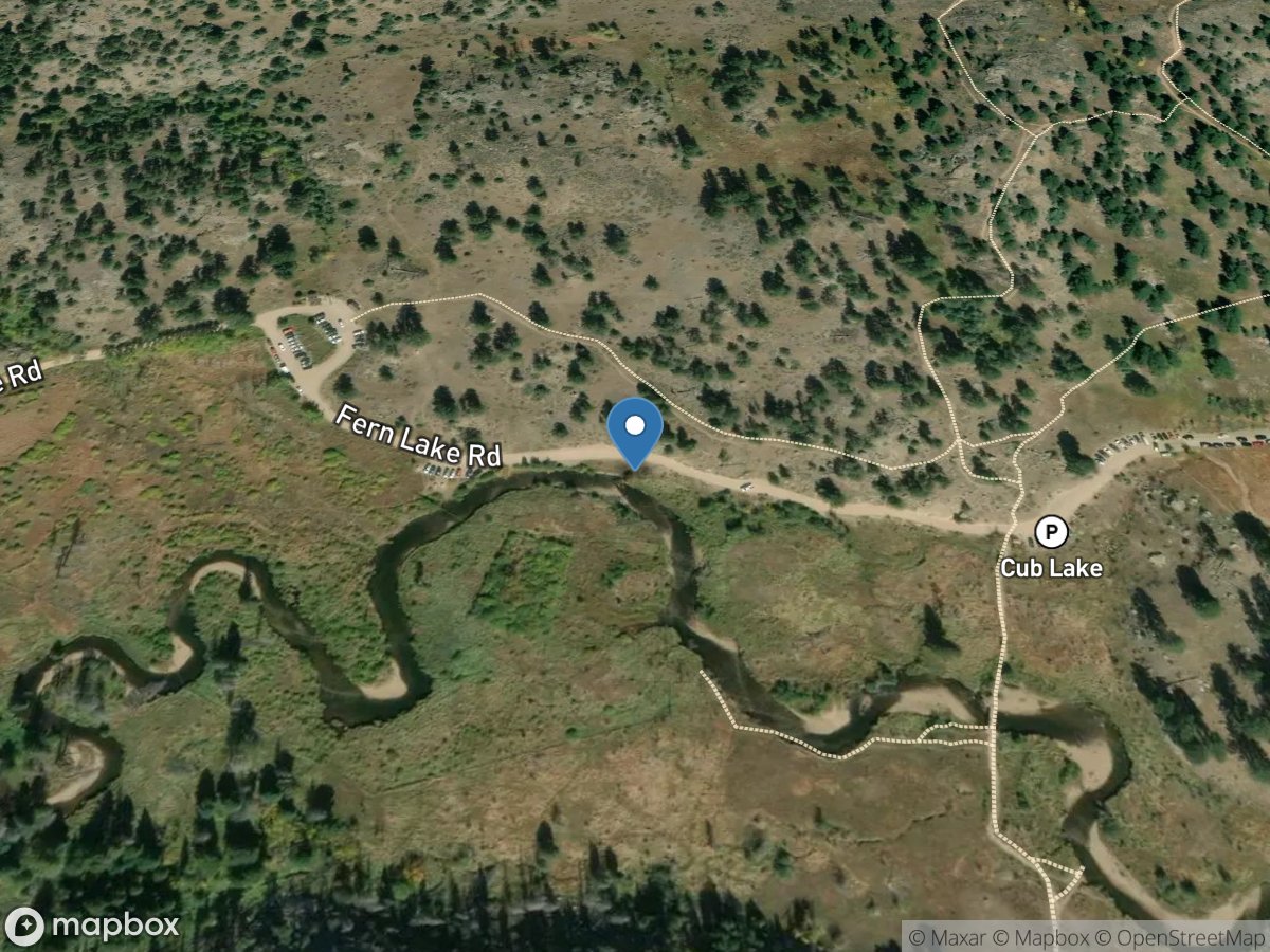 Big Thompson River near Fern Lake Road, Rmnp, CO location