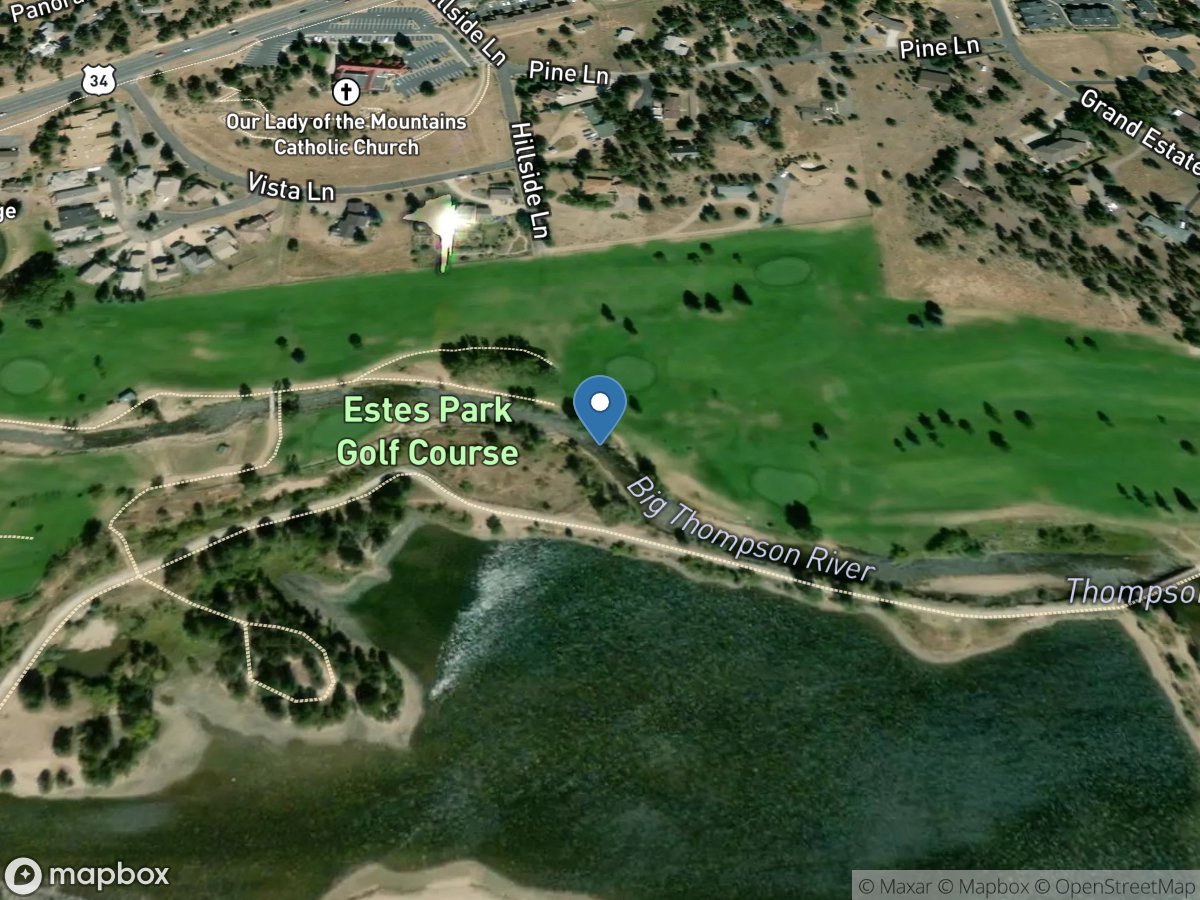 Big Thompson River below Sanitation Outflow above Lake Estes location