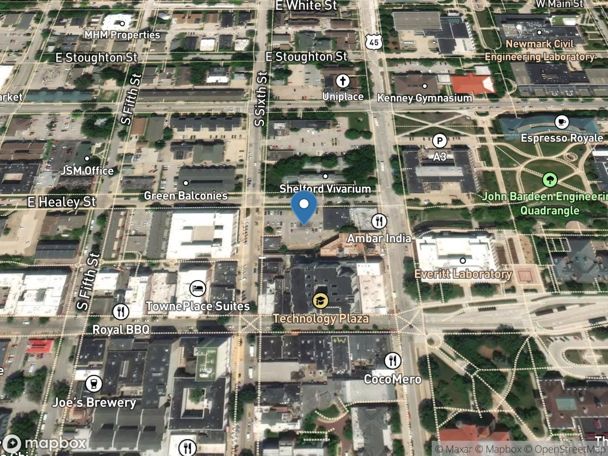 Boneyard Creek below 6th Street at Champaign, IL location