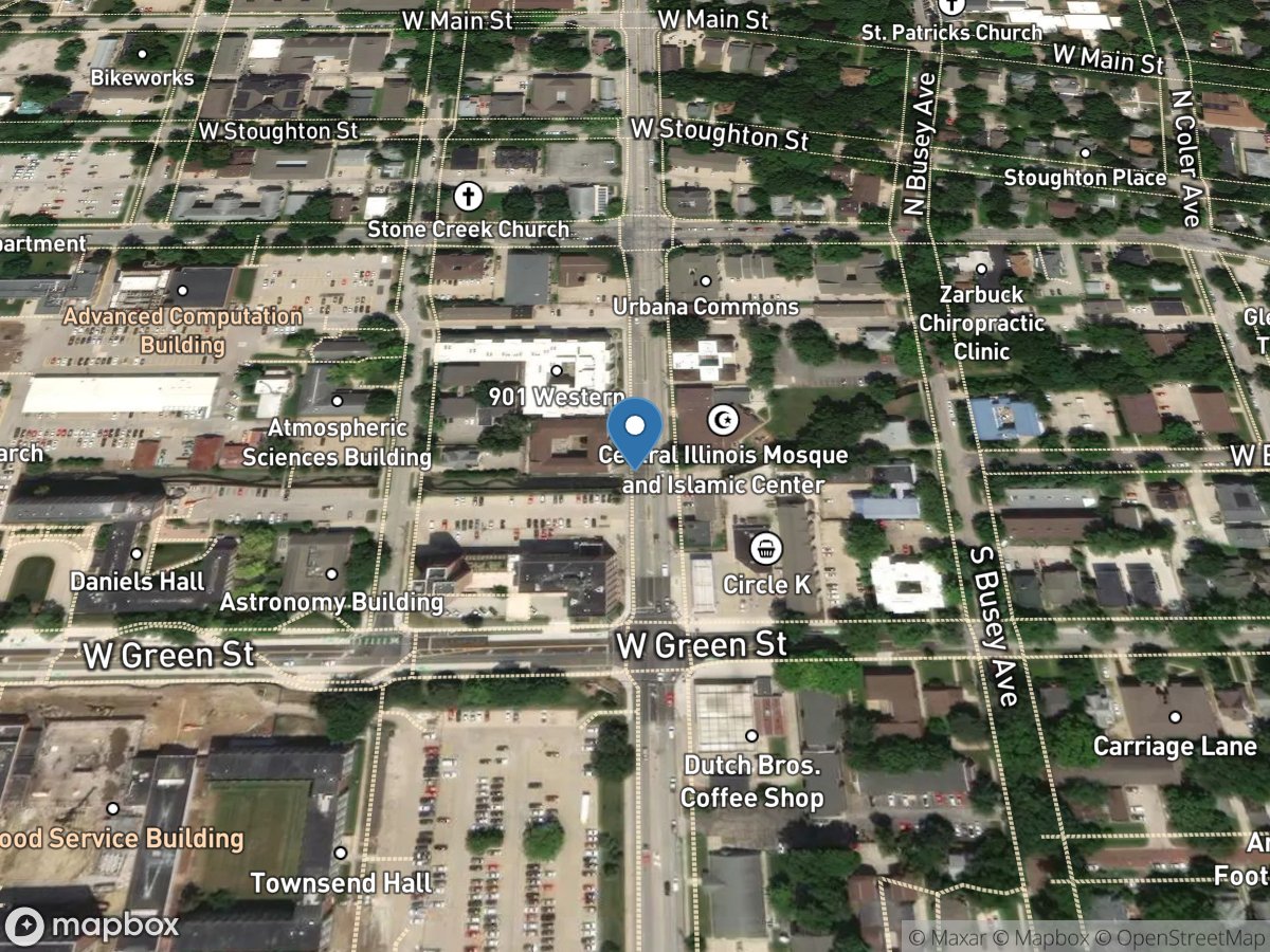 Boneyard Creek at Lincoln Avenue at Urbana, IL location