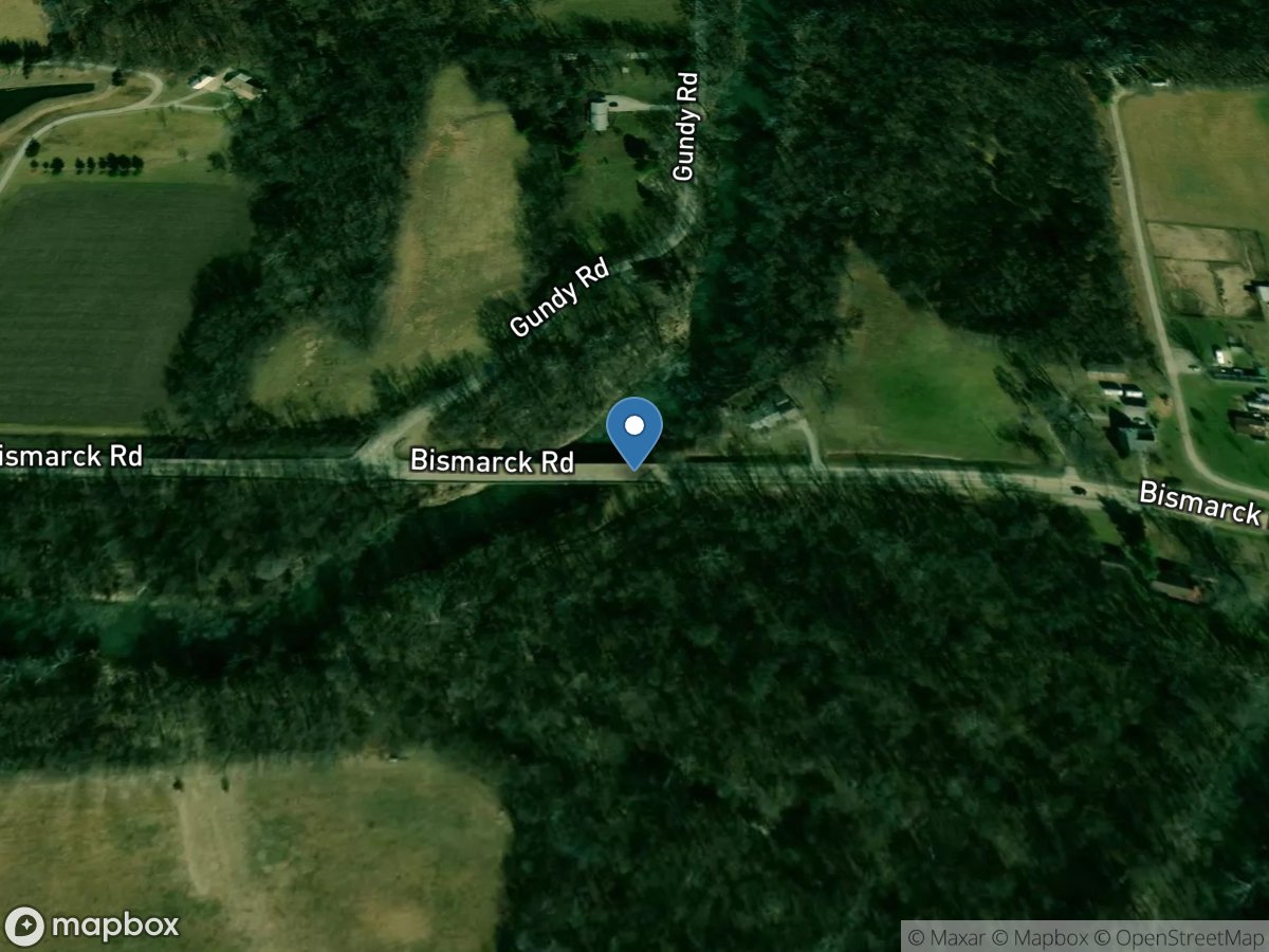 North Fork Vermilion River near Bismarck, IL location