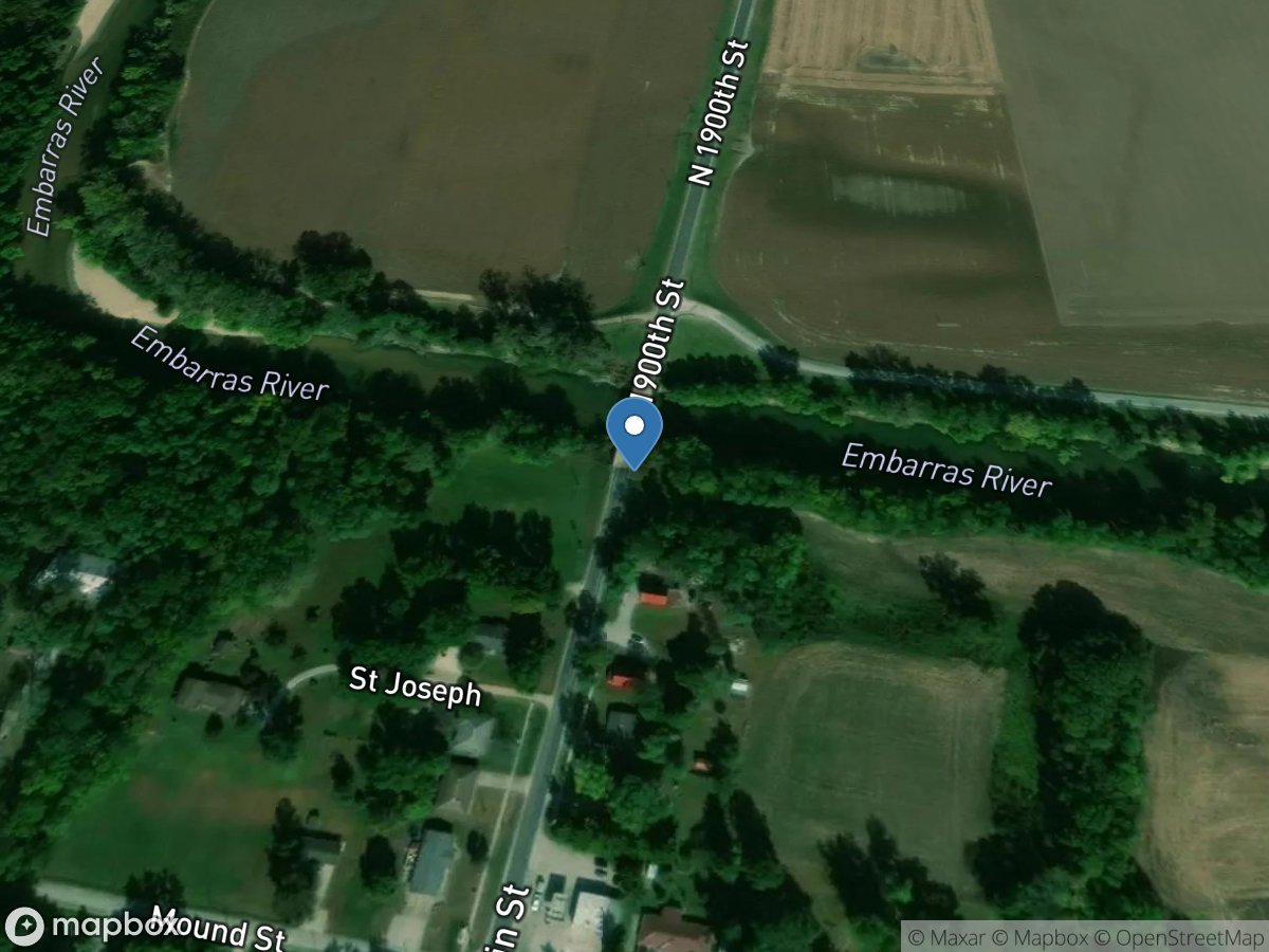 Embarras River at Ste. Marie, IL location