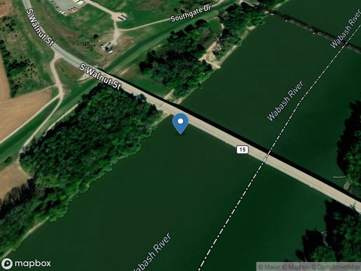 Wabash River at Mt. Carmel, IL location