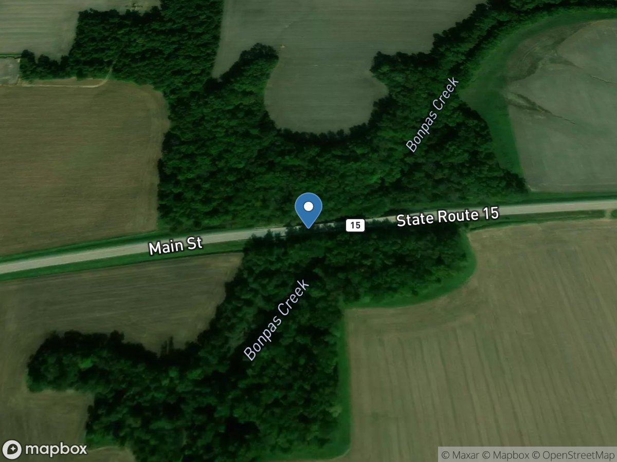 Bonpas Creek at Browns, IL location