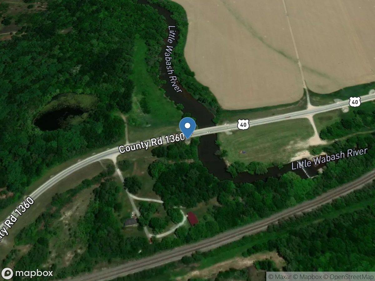 Little Wabash River near Effingham, IL location