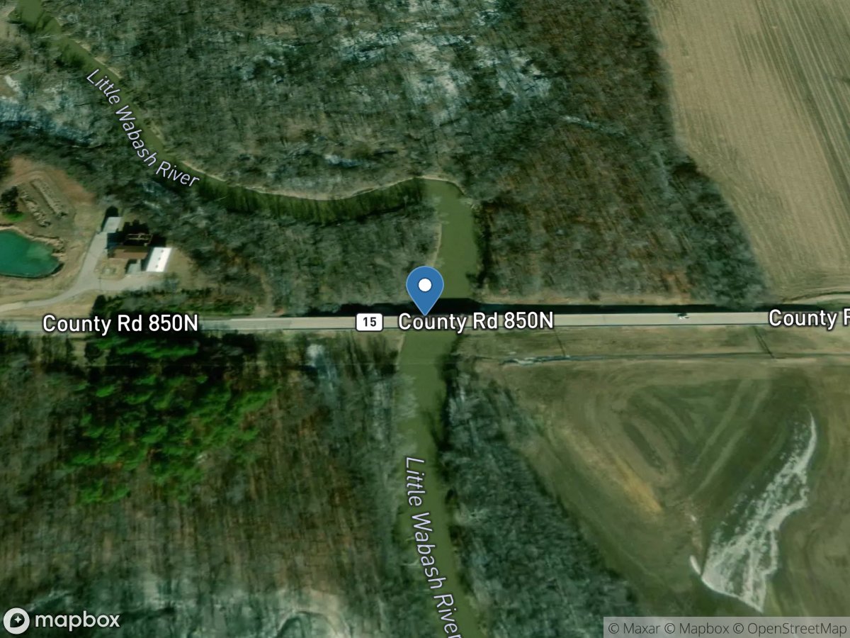 Little Wabash River near Golden Gate, IL location