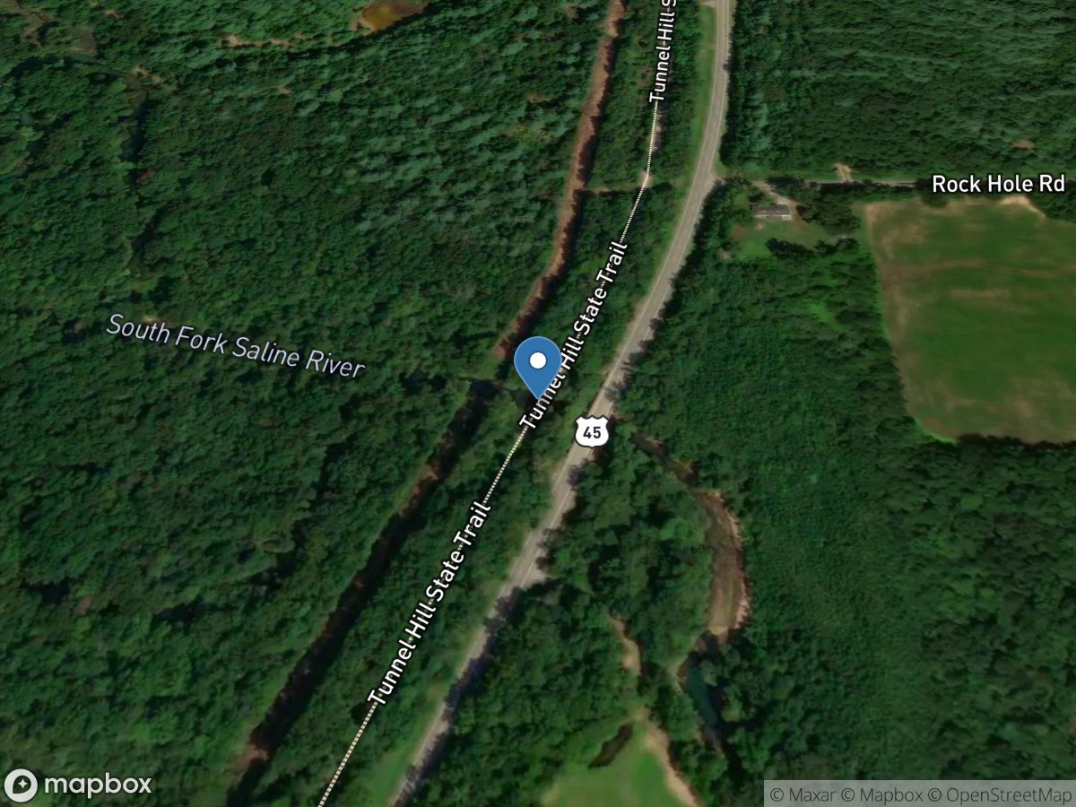 South Fork Saline River near Carrier Mills, IL location