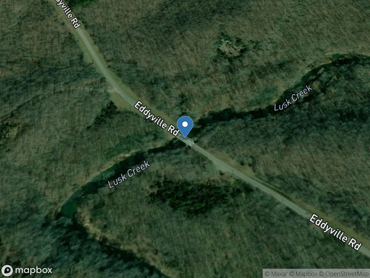 Lusk Creek near Eddyville, IL location