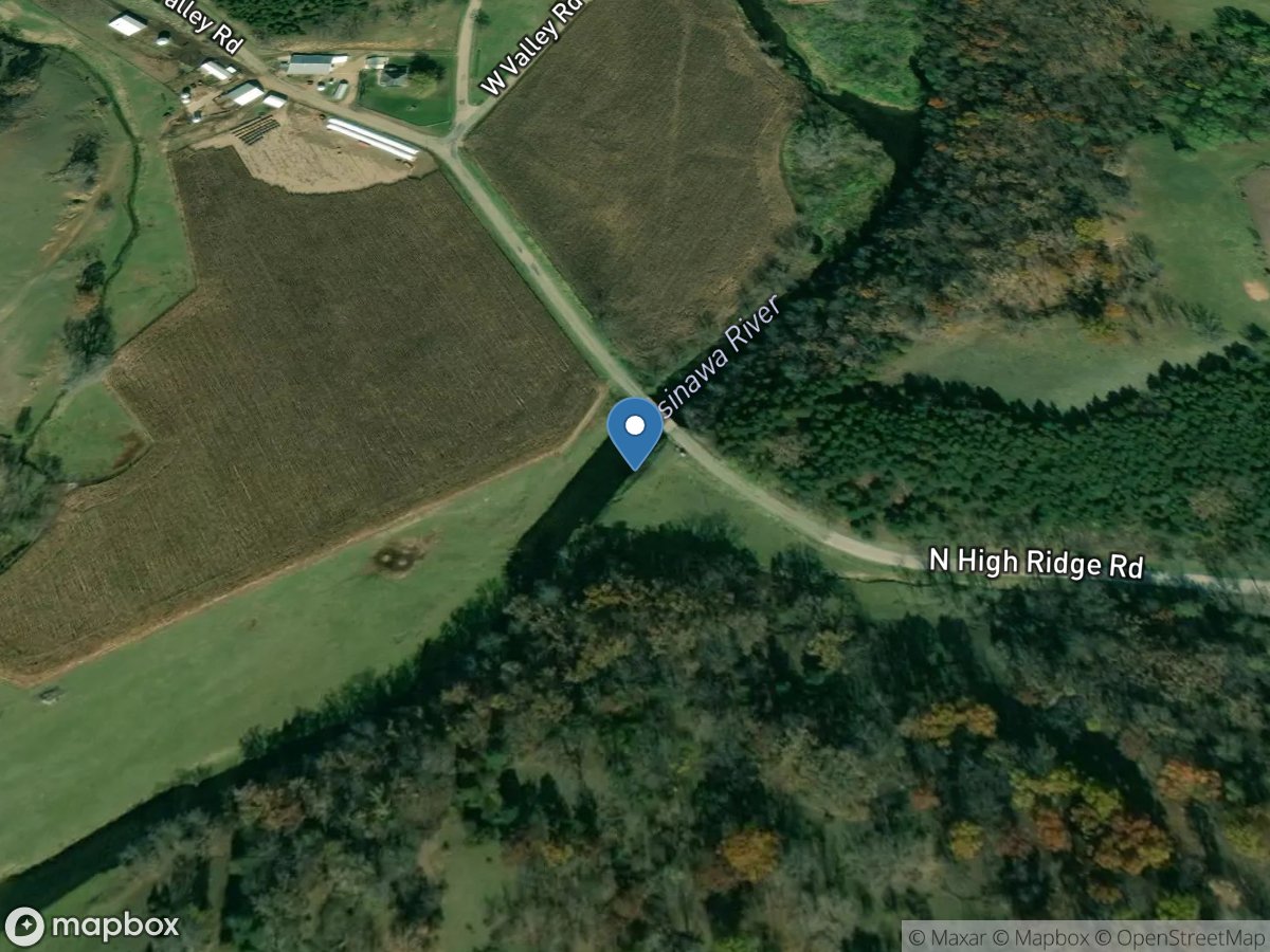 Sinsinawa River near Menominee, IL location