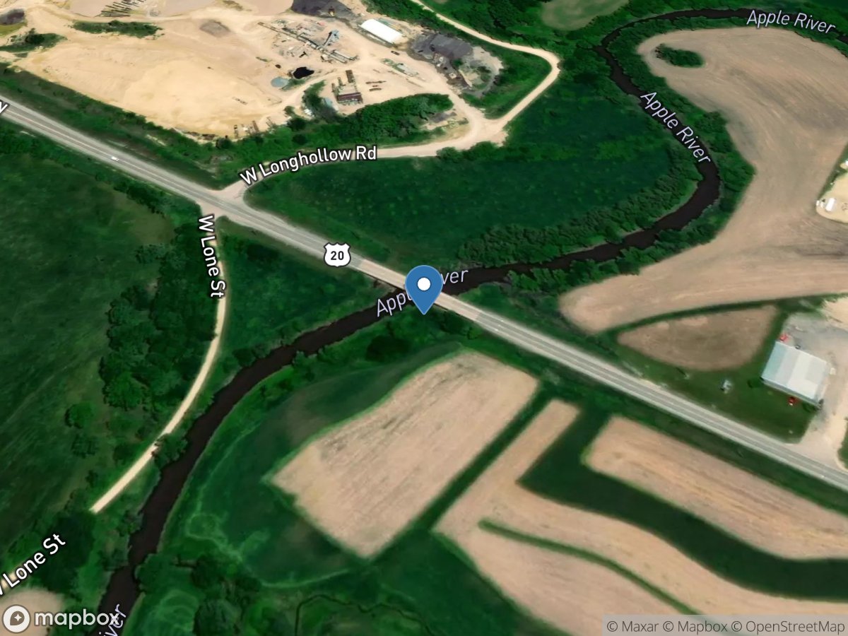 Apple River near Elizabeth, IL location