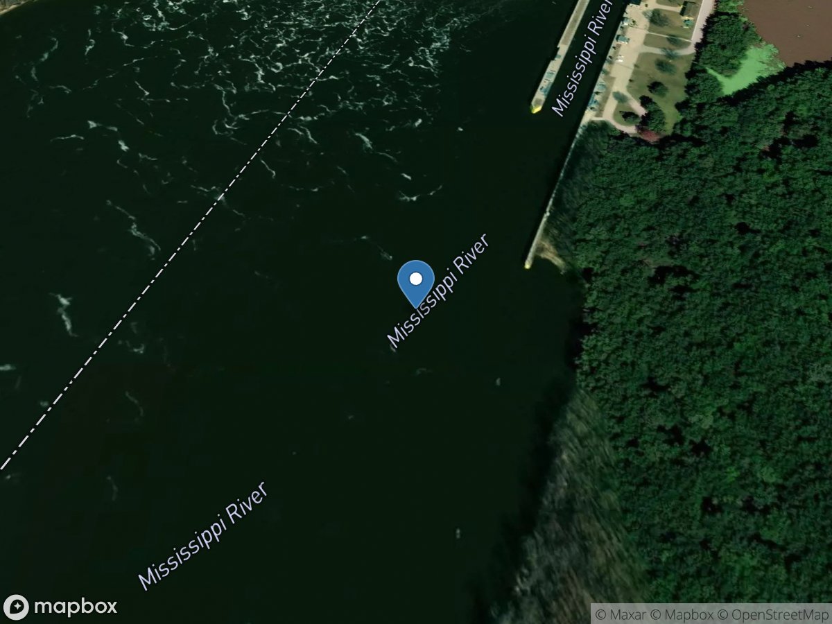 Mississippi River at DAM 13 near Fulton, IL location
